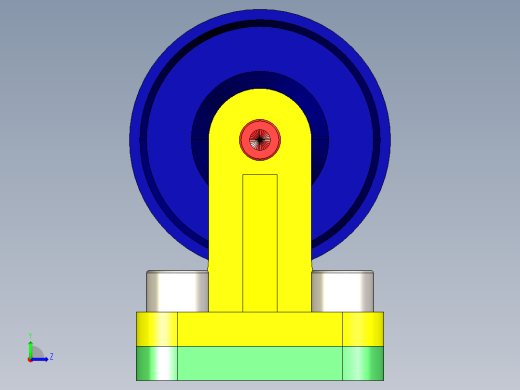 滚轮组件roller-assembly-13-STP左视缩略图