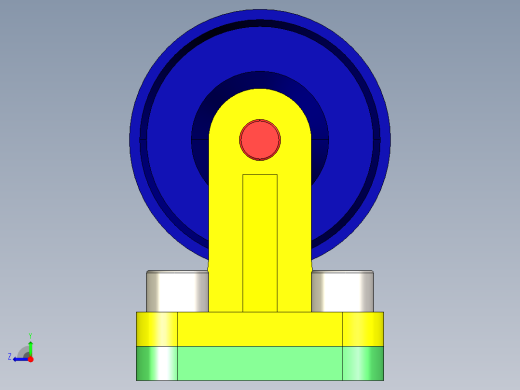 滚轮组件roller-assembly-13-STP右视缩略图
