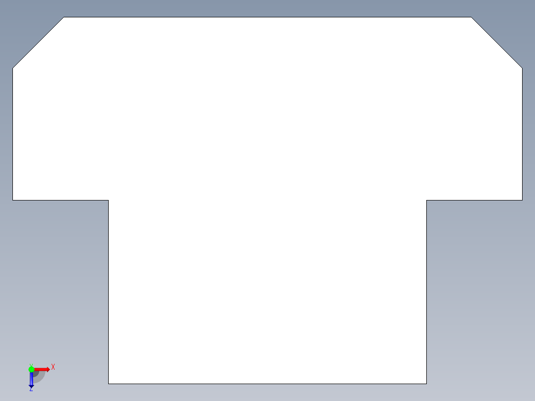 T 螺帽(A)2301-3D多系列多零件图纸模型俯视图