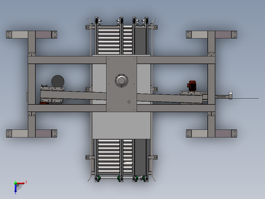 在线旋臂式缠绕机、摇臂裹膜机1481365俯视图