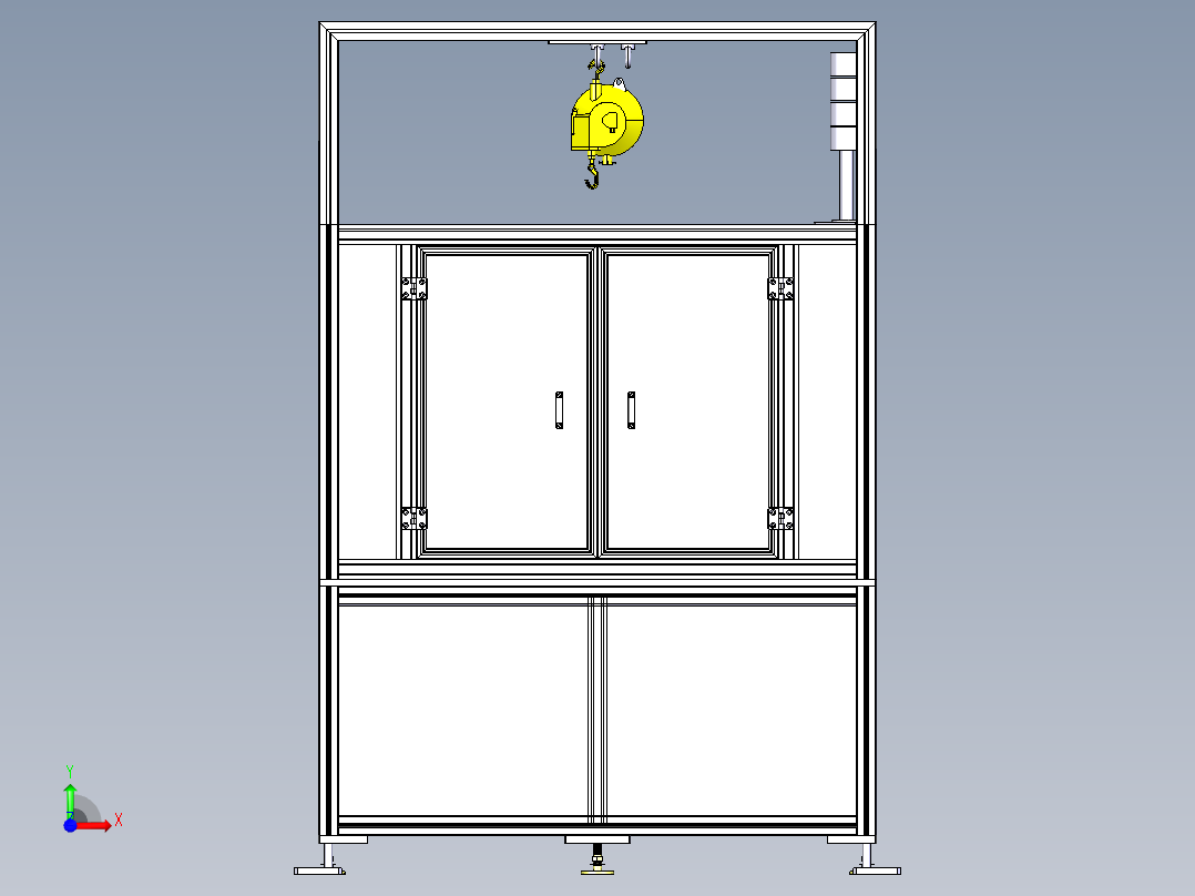 三轴自动点胶设备前视图