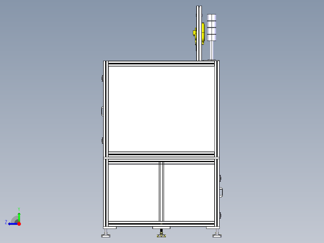 三轴自动点胶设备右视图