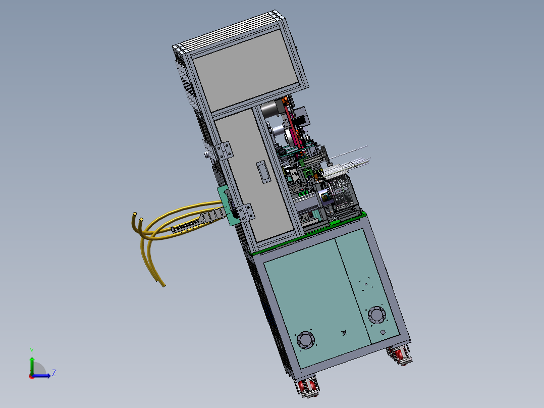 送线剥皮编织铜箔铝箔去棉线sw18可编辑左视图