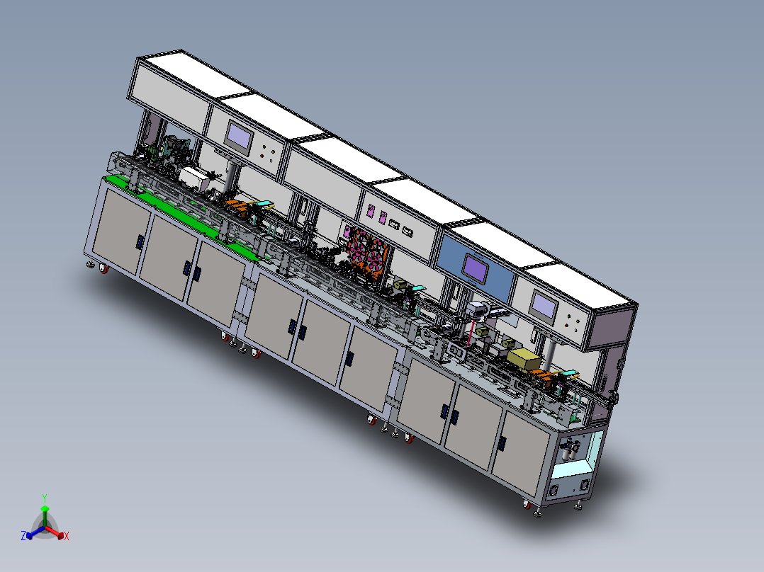 送线剥皮编织铜箔铝箔去棉线sw18可编辑正等轴测图