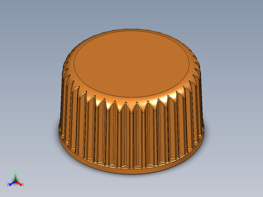 瓶盖、盖子(79)正等轴测图