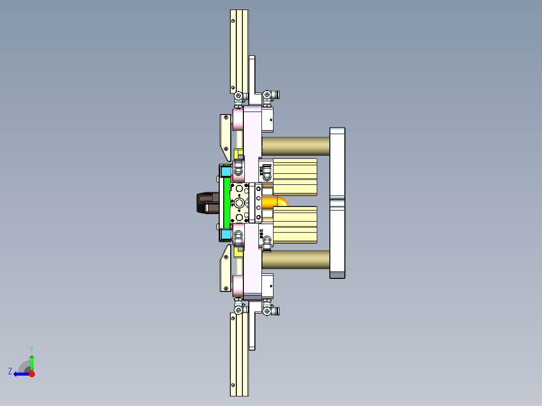 Z581C笔记本CNC工装夹具三维模型-CNC4-0915右视图