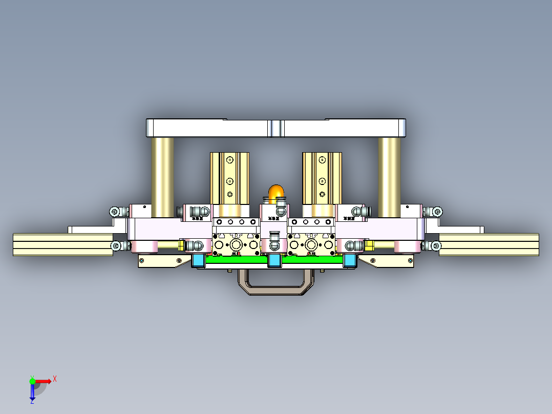 Z581C笔记本CNC工装夹具三维模型-CNC4-0915俯视图
