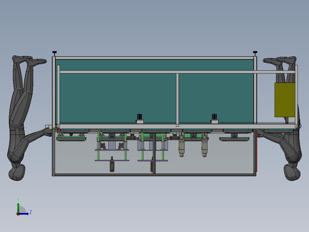 自动LED灯框电阻焊接设备sw18可编辑左视图