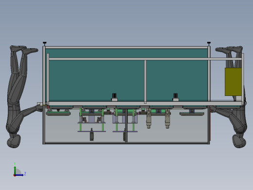 自动LED灯框电阻焊接设备sw18可编辑左视缩略图