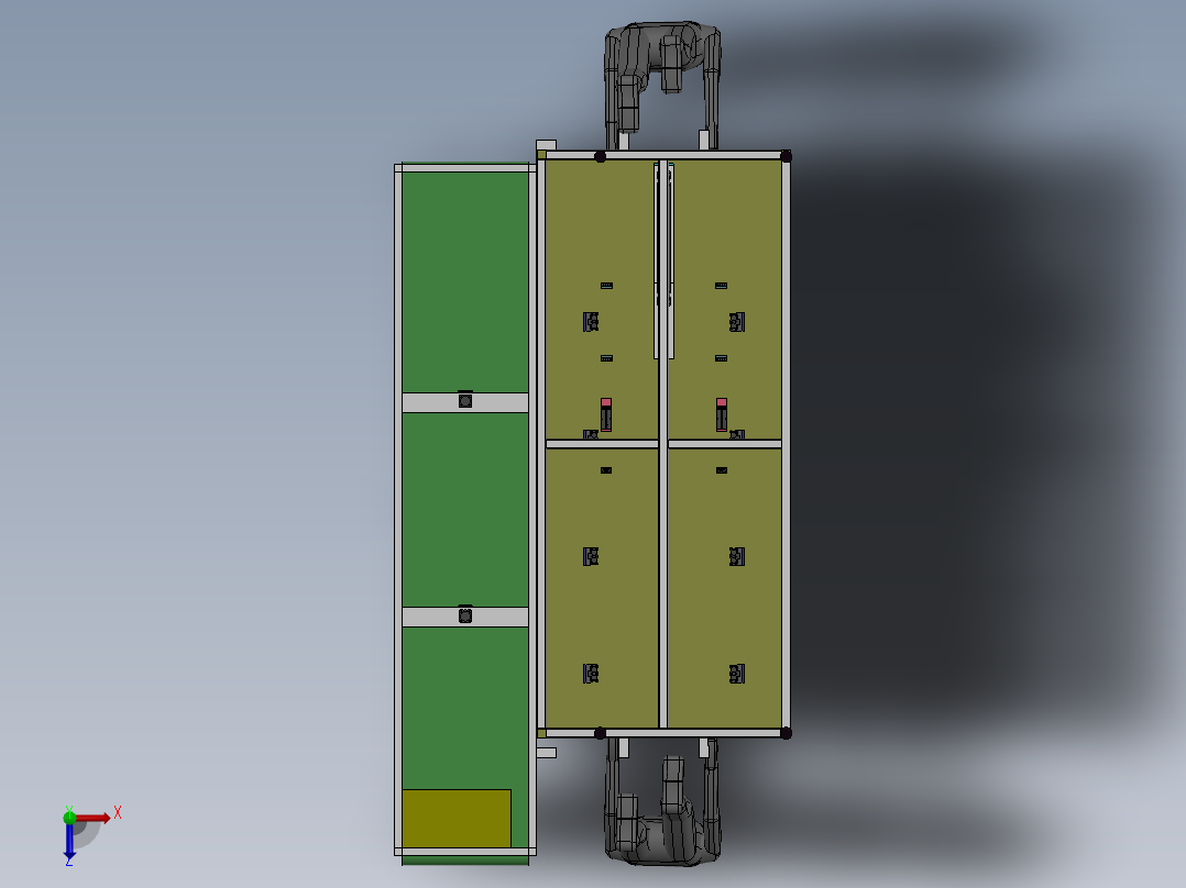 自动LED灯框电阻焊接设备sw18可编辑俯视图