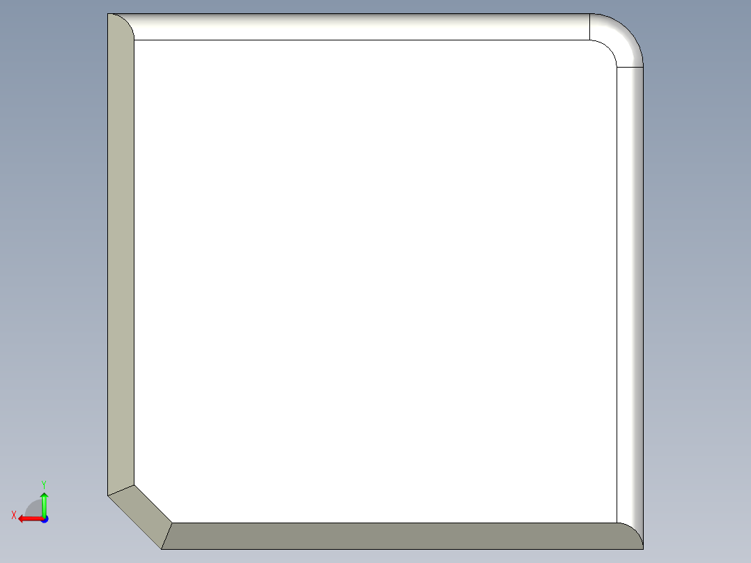 3D 打印测试立方体后视图