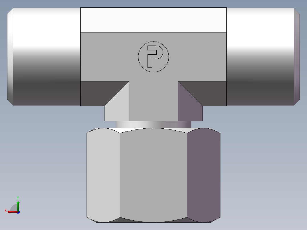 BC+BD 三通组合接头、BD-16后视图