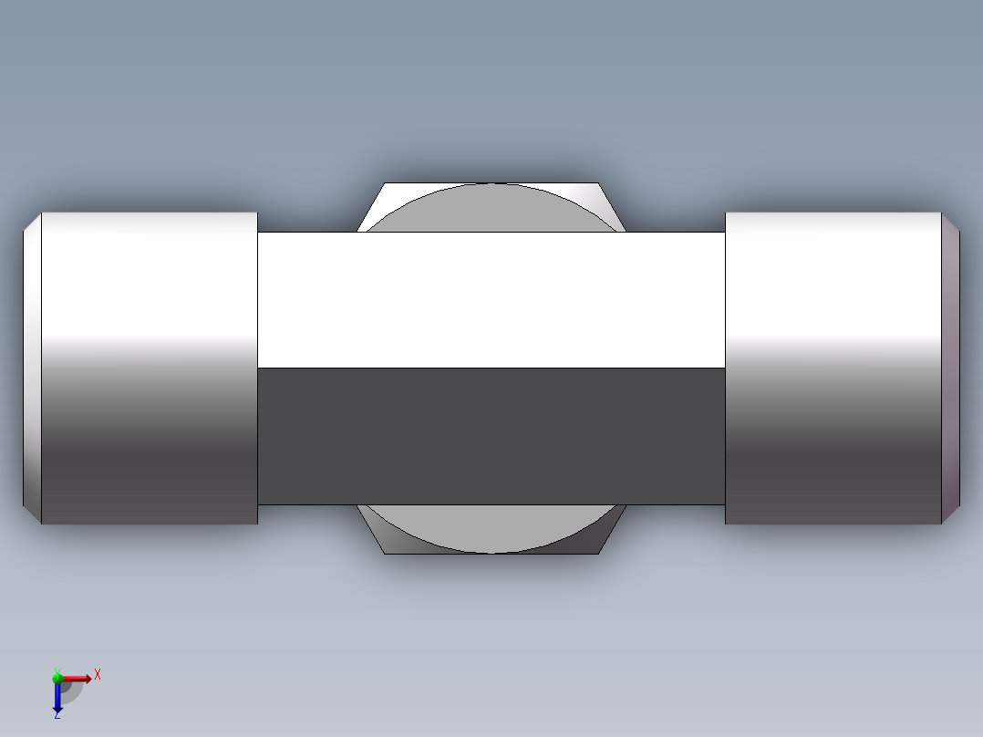 BC+BD 三通组合接头、BD-16俯视图