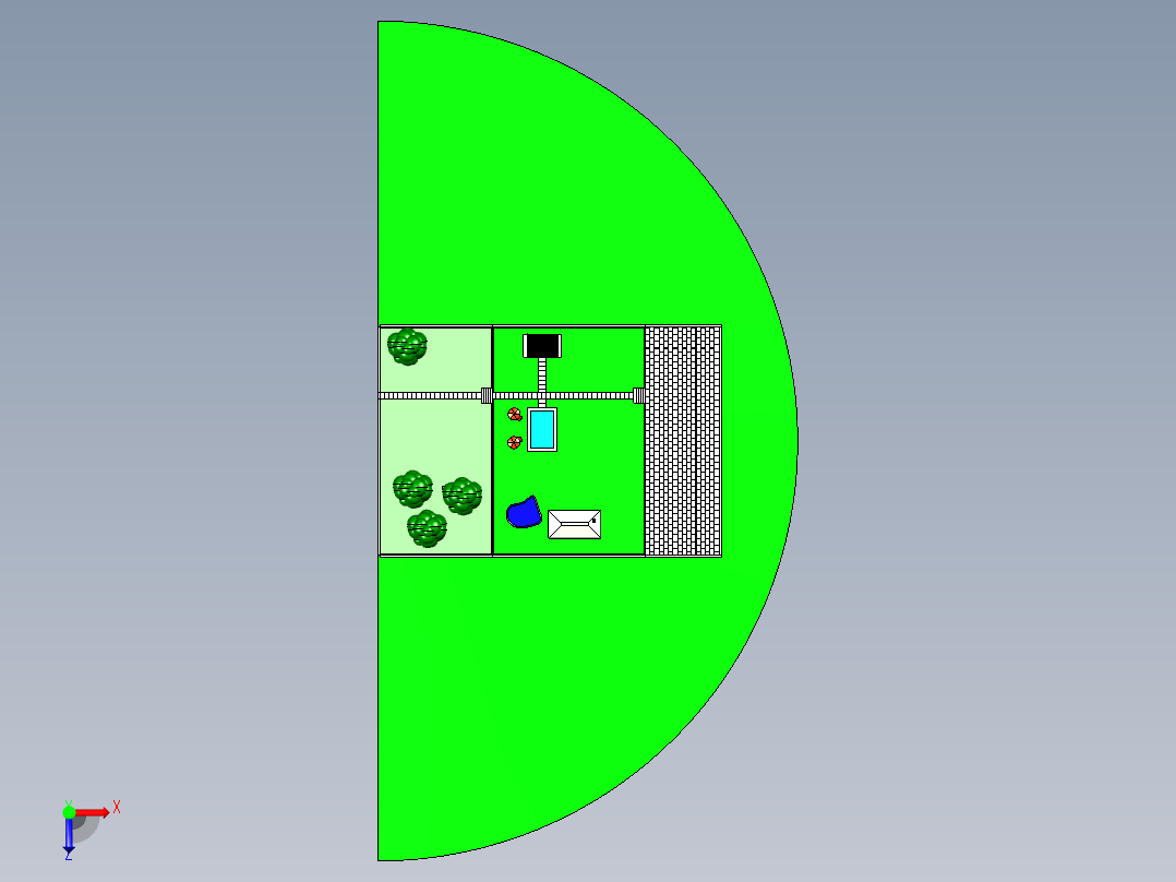 房子、建筑(203)俯视图