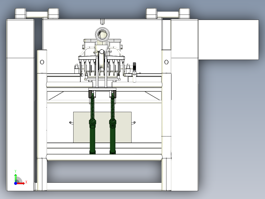 茶壶浇包机前视图