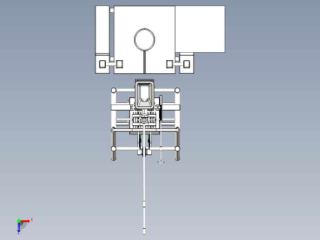 茶壶浇包机俯视图