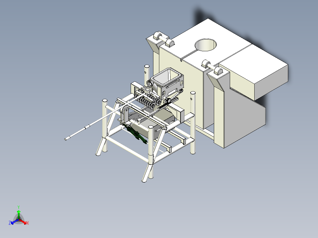 茶壶浇包机正等轴测图