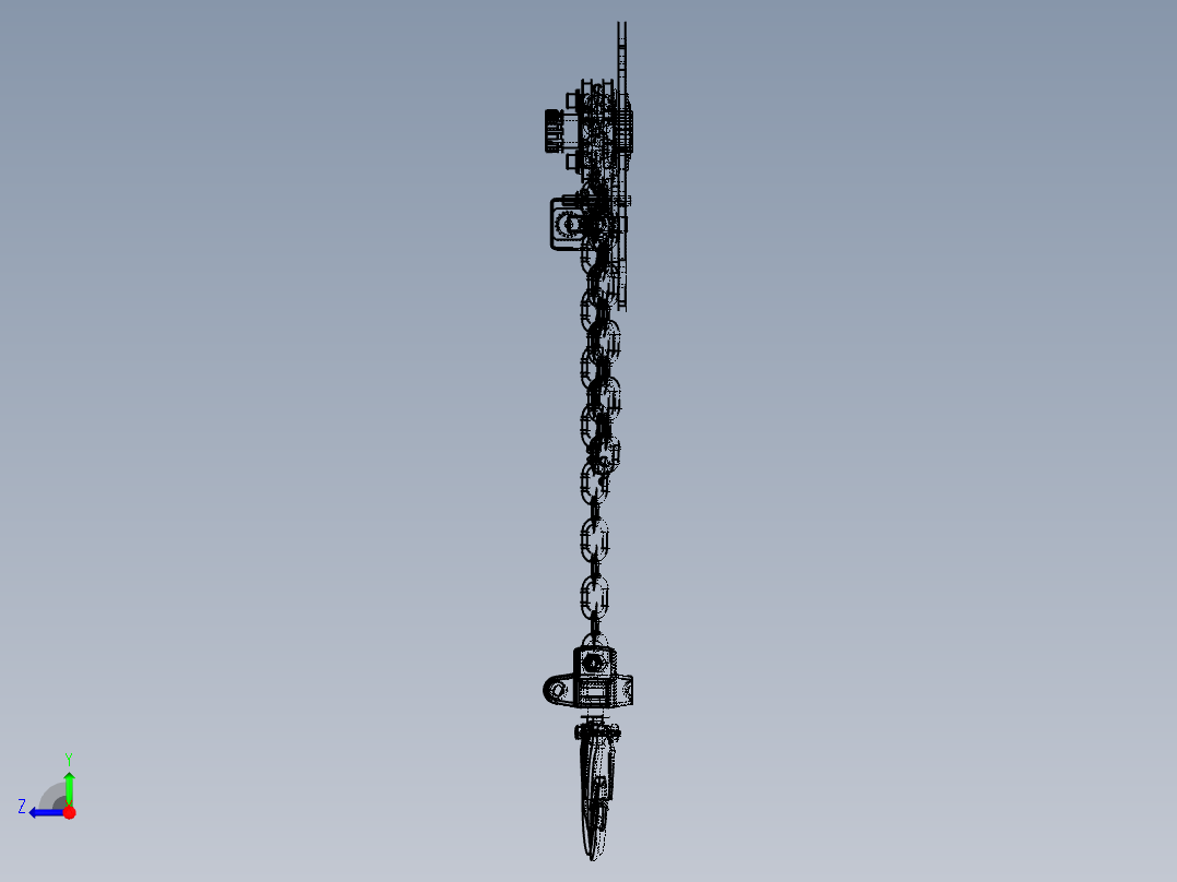 1T链轮葫芦右视图