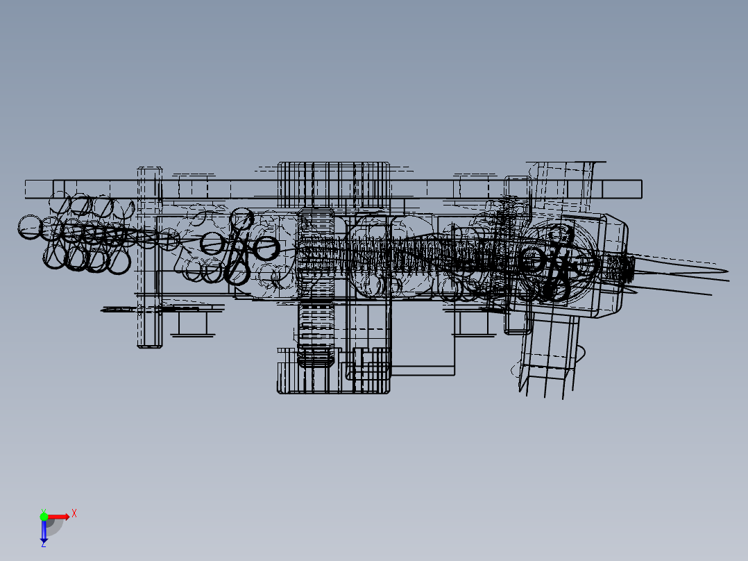 1T链轮葫芦俯视图