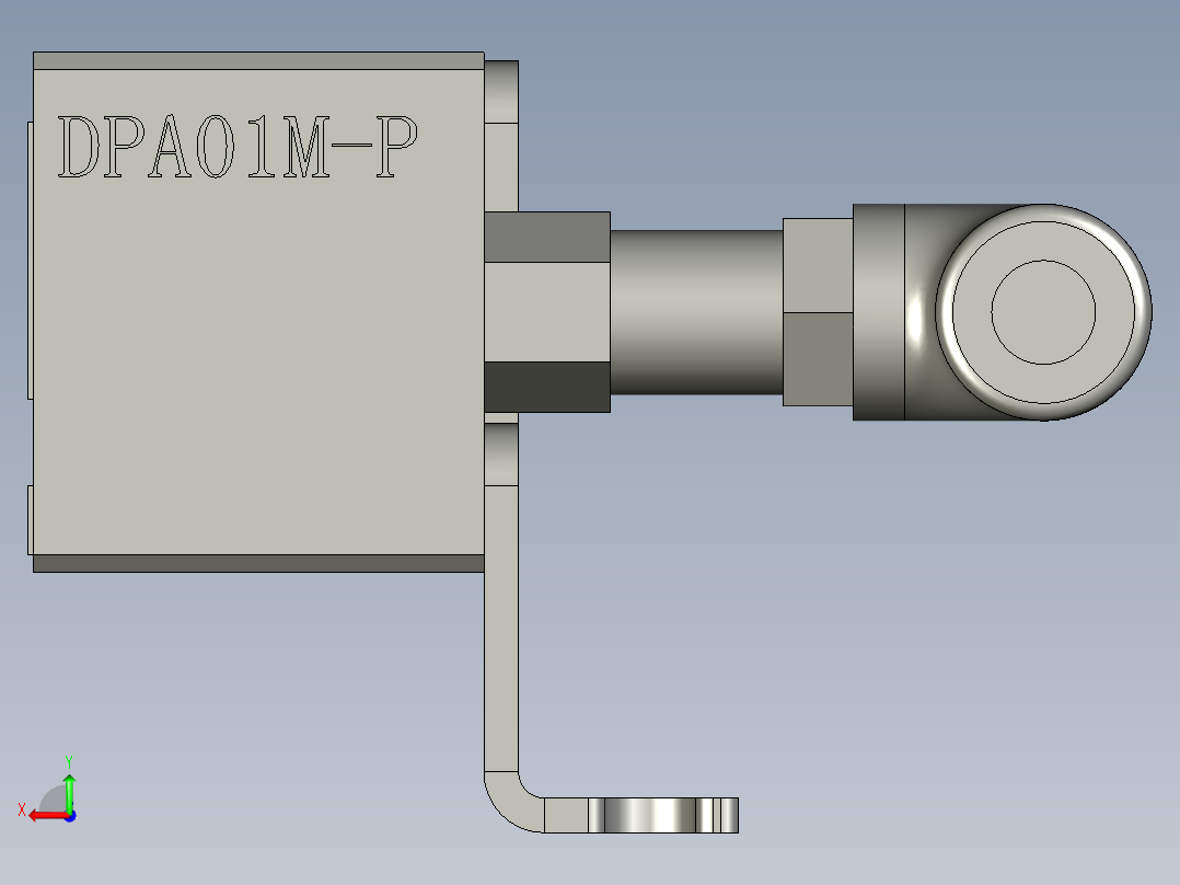 伺服机械手压力传感器组件DPA01M-P)1-6后视图