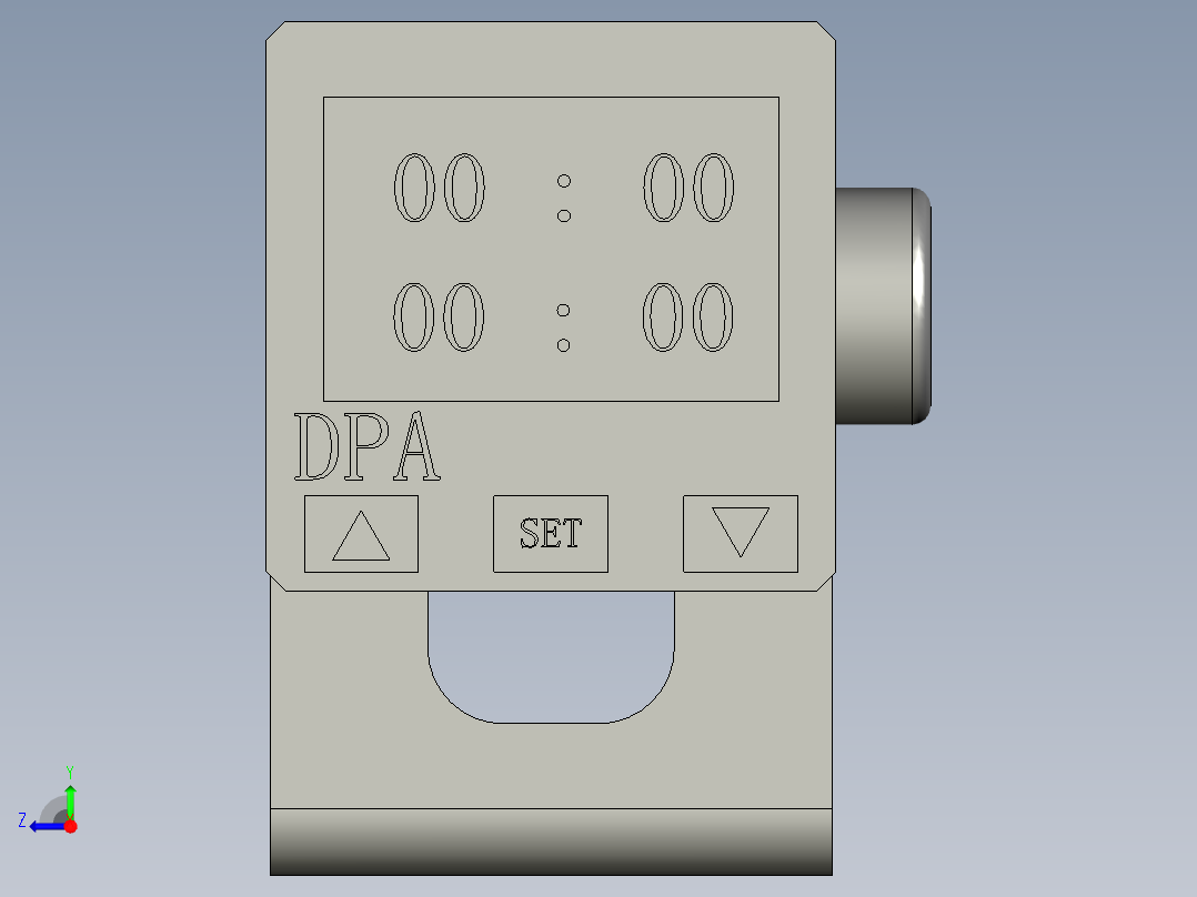 伺服机械手压力传感器组件DPA01M-P)1-6右视图