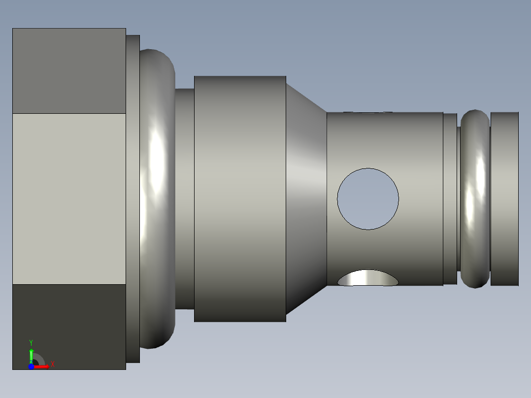 单向阀CV-08-P前视图