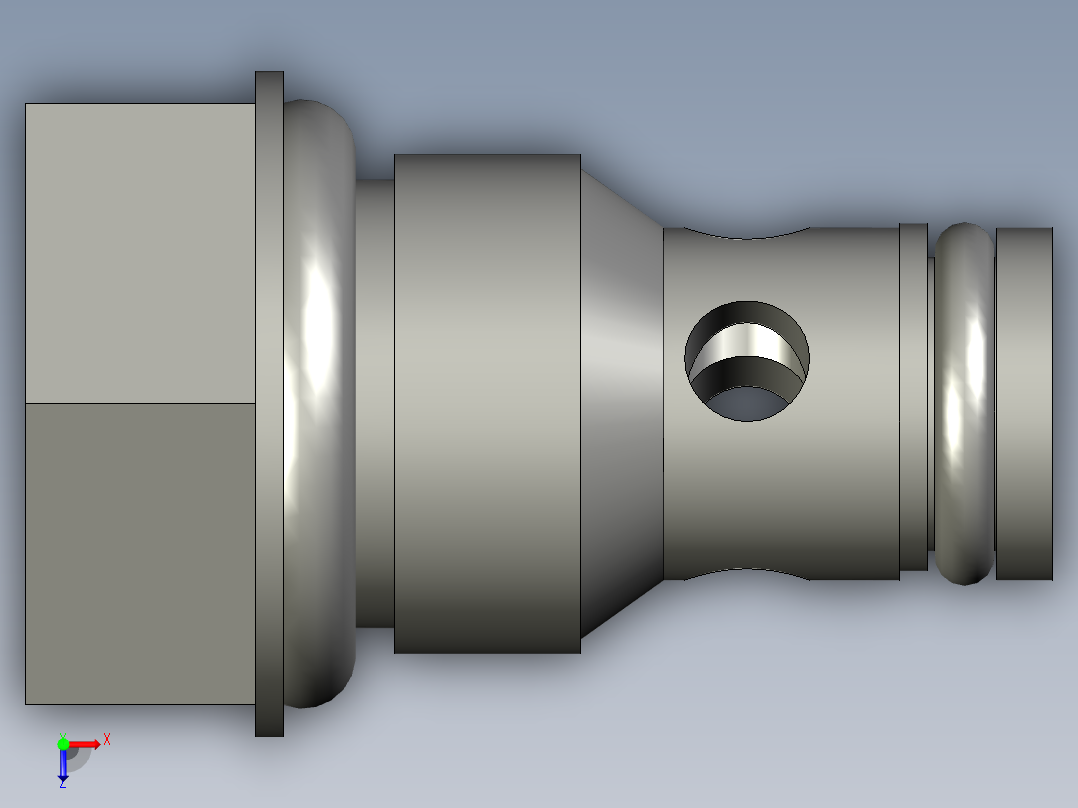 单向阀CV-08-P俯视图