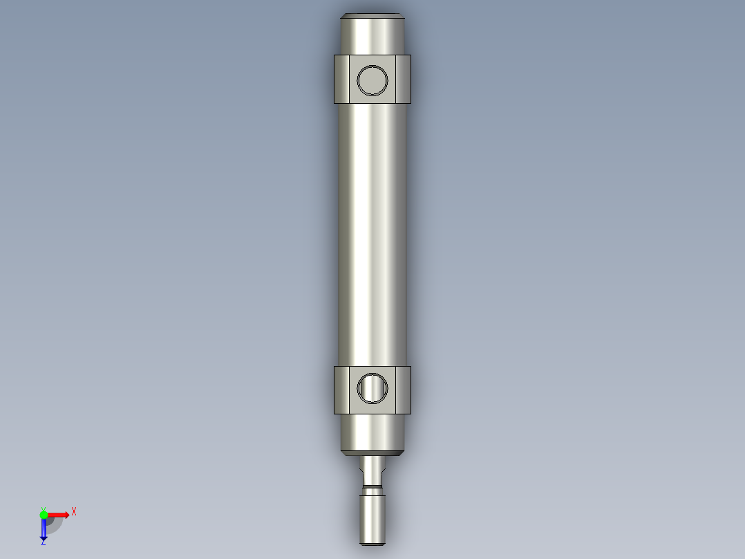 贴片电池标签背胶机设计-气缸CDM2B20-50俯视图