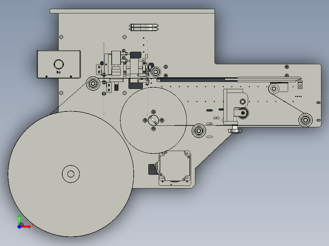 剥离机构1前视图