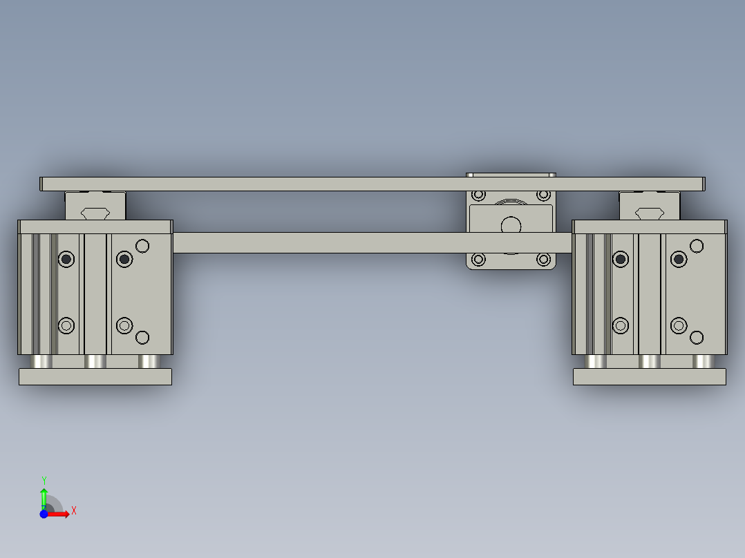 拉木箱组件V2前视图