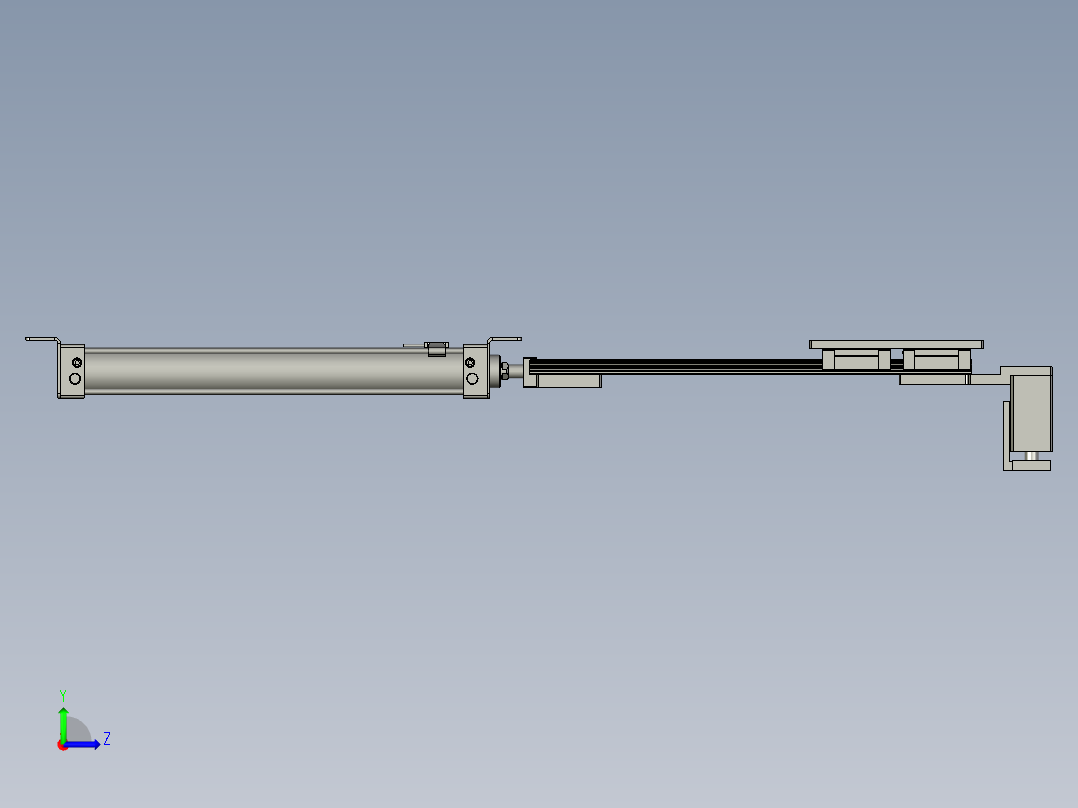 拉木箱组件V2左视图