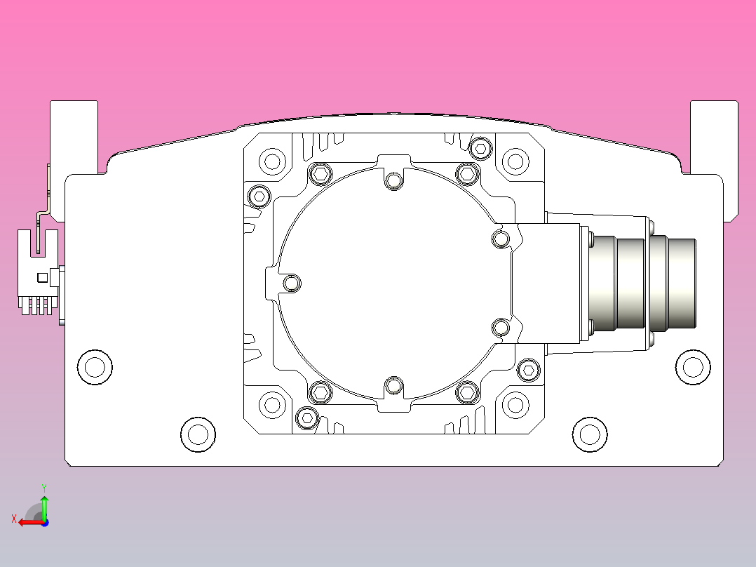 日规模组半封闭丝杆TPA-HNR-220D-3210C-L1350-M-C-P1K-N3后视图
