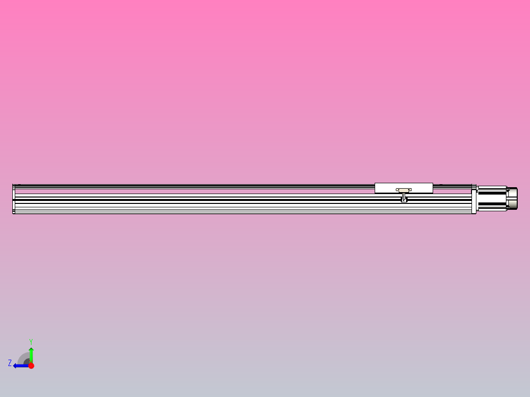 日规模组半封闭丝杆TPA-HNR-220D-3210C-L1350-M-C-P1K-N3右视图