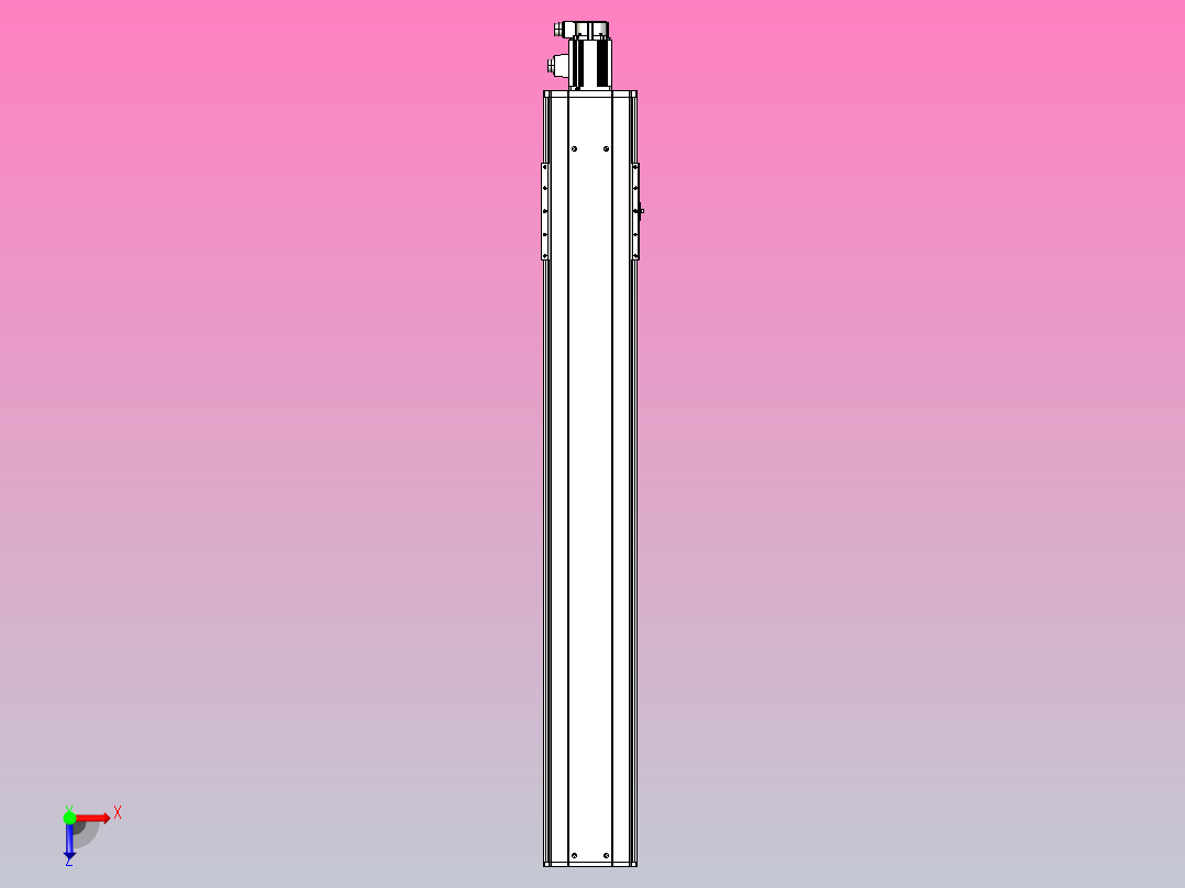 日规模组半封闭丝杆TPA-HNR-220D-3210C-L1350-M-C-P1K-N3俯视图