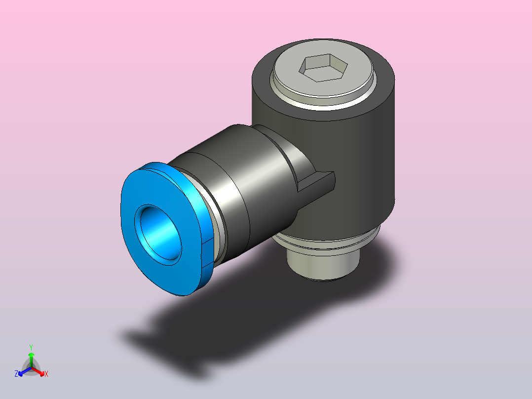 快插接头QSMLV-M5-4-I主视图