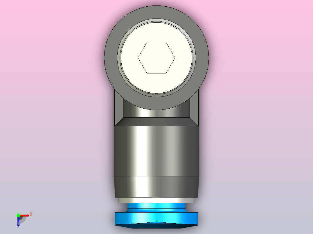 快插接头QSMLV-M5-4-I俯视图