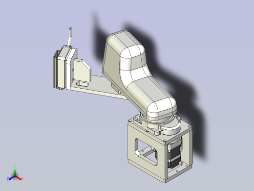 Scara 1kg 机械臂 三维模型图纸
