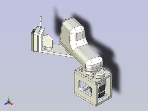 Scara 1kg 机械臂 三维模型图纸正等轴测缩略图