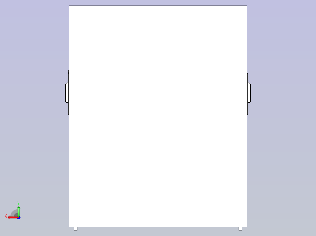一款变形测量设备3D图纸后视图