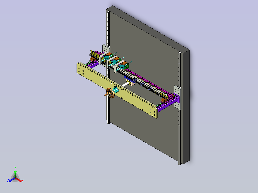 一款变形测量设备3D图纸正等轴测图