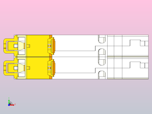 NBH-40J 2P小型断路器三维模型202404前视缩略图