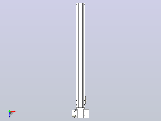 皮带直线轴半封闭可选导轨TPA-HNB-65S-90-L600-RP-Y-P20-N3俯视缩略图