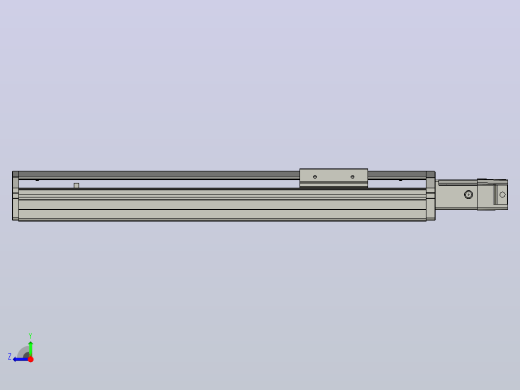 SYS12-BC-300-100W滚珠花健、支撑座、滚珠丝杠、交叉导轨、直线模组.STEP右视缩略图
