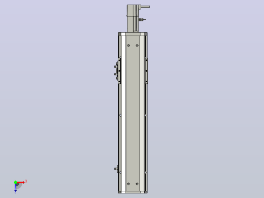SYS12-BC-300-100W滚珠花健、支撑座、滚珠丝杠、交叉导轨、直线模组.STEP俯视缩略图