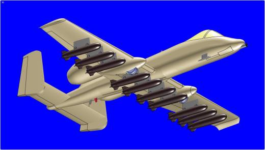 美国空军A-10A攻击机固体总成缩略图