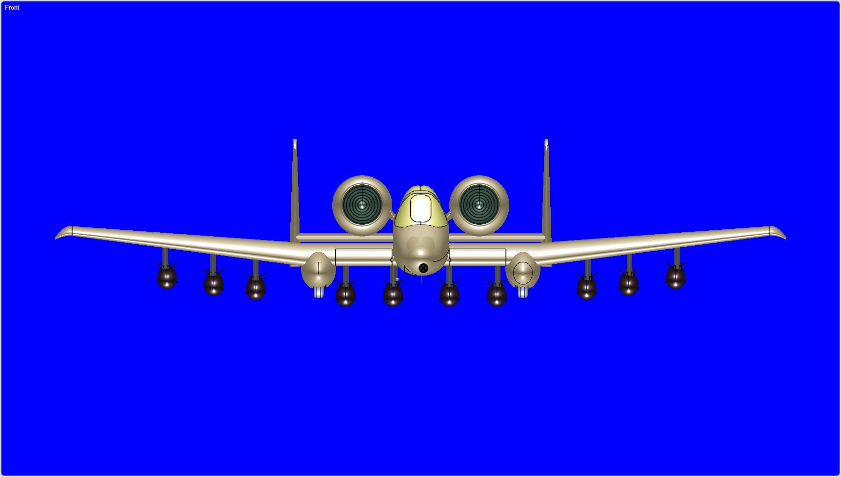 美国空军A-10A攻击机固体总成