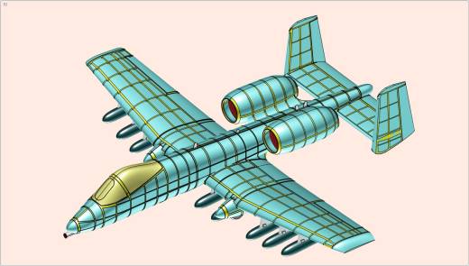 美国空军A-10A攻击机固体总成缩略图