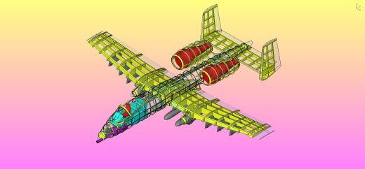 美国空军A-10A攻击机固体总成缩略图