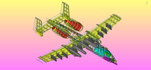 美国空军A-10A攻击机固体总成缩略图