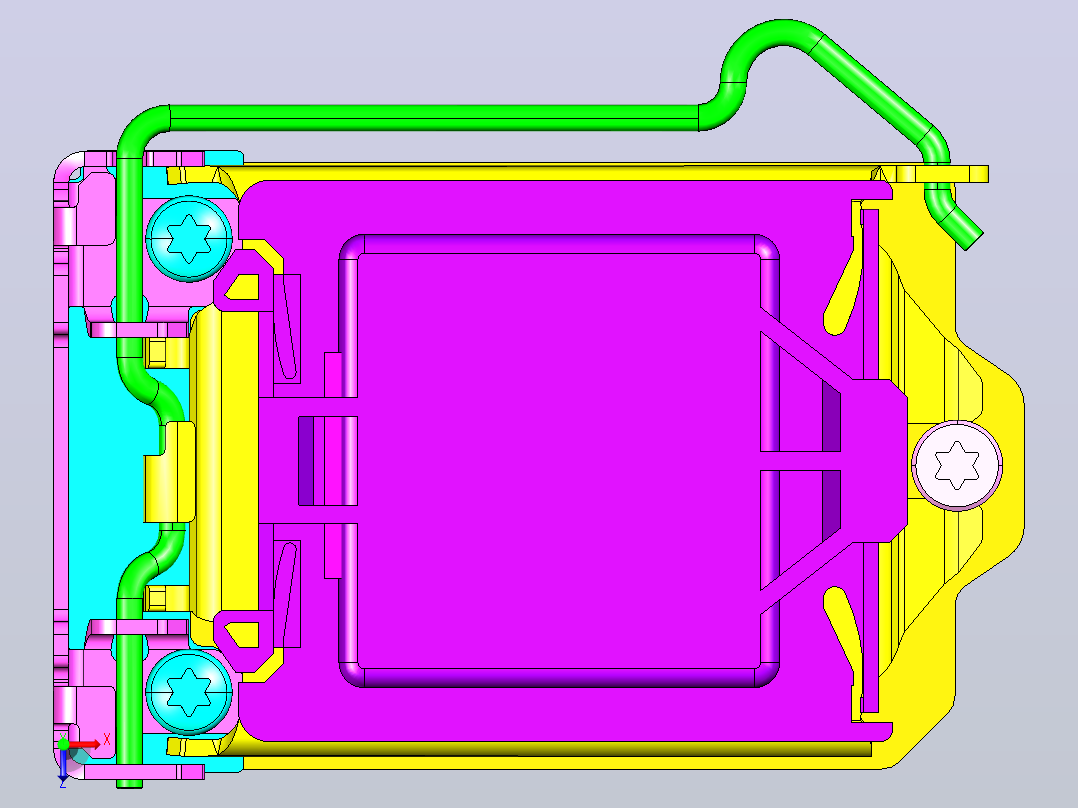 中央处理器插座LGA115X俯视图